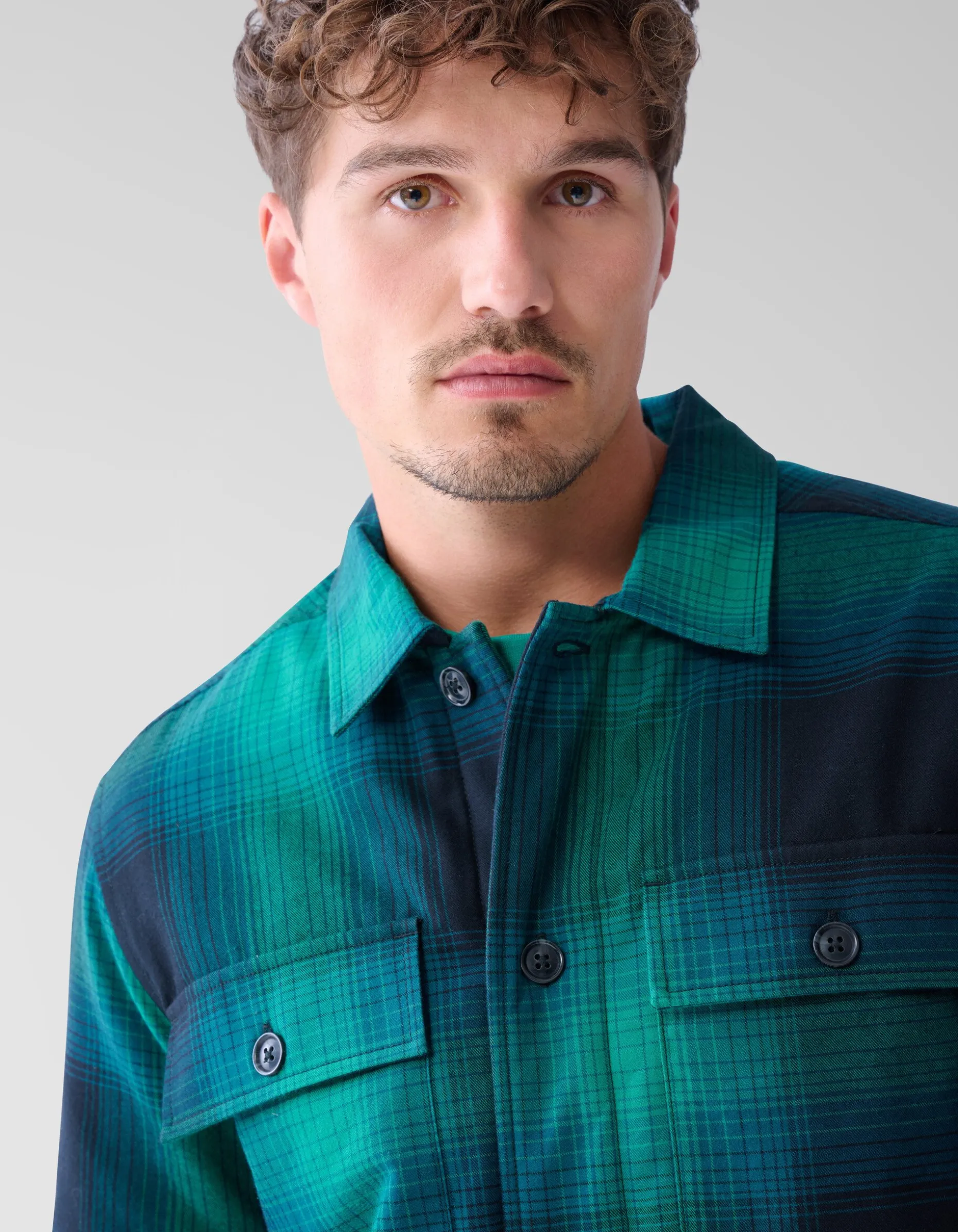 Ruiten Padded Overshirt Groen