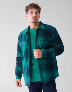 Ruiten Padded Overshirt Groen