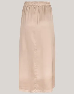 Satijnen Maxi Rok Zand