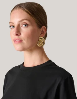 Schelpen Oorbellen Goud