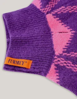 Sequin Honden Trui Paars By Furmey