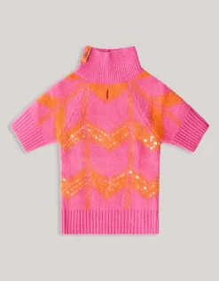 Sequin Honden Trui Roze By Furmey