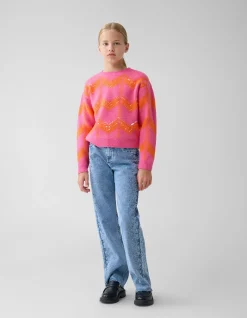 Sequin Meisjes Trui Roze By Furmey