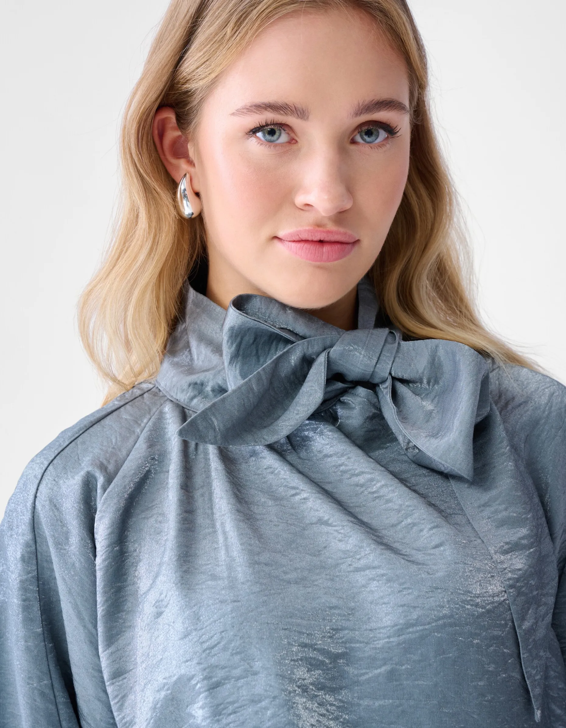 Shine Blouse Donkergrijs