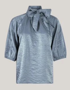 Shine Blouse Donkergrijs