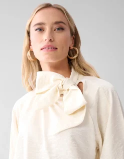 Shine Blouse Gebroken Wit