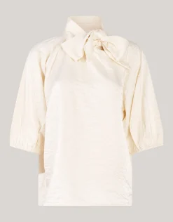 Shine Blouse Gebroken Wit