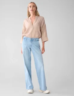 Shine Wide Blouse Goud