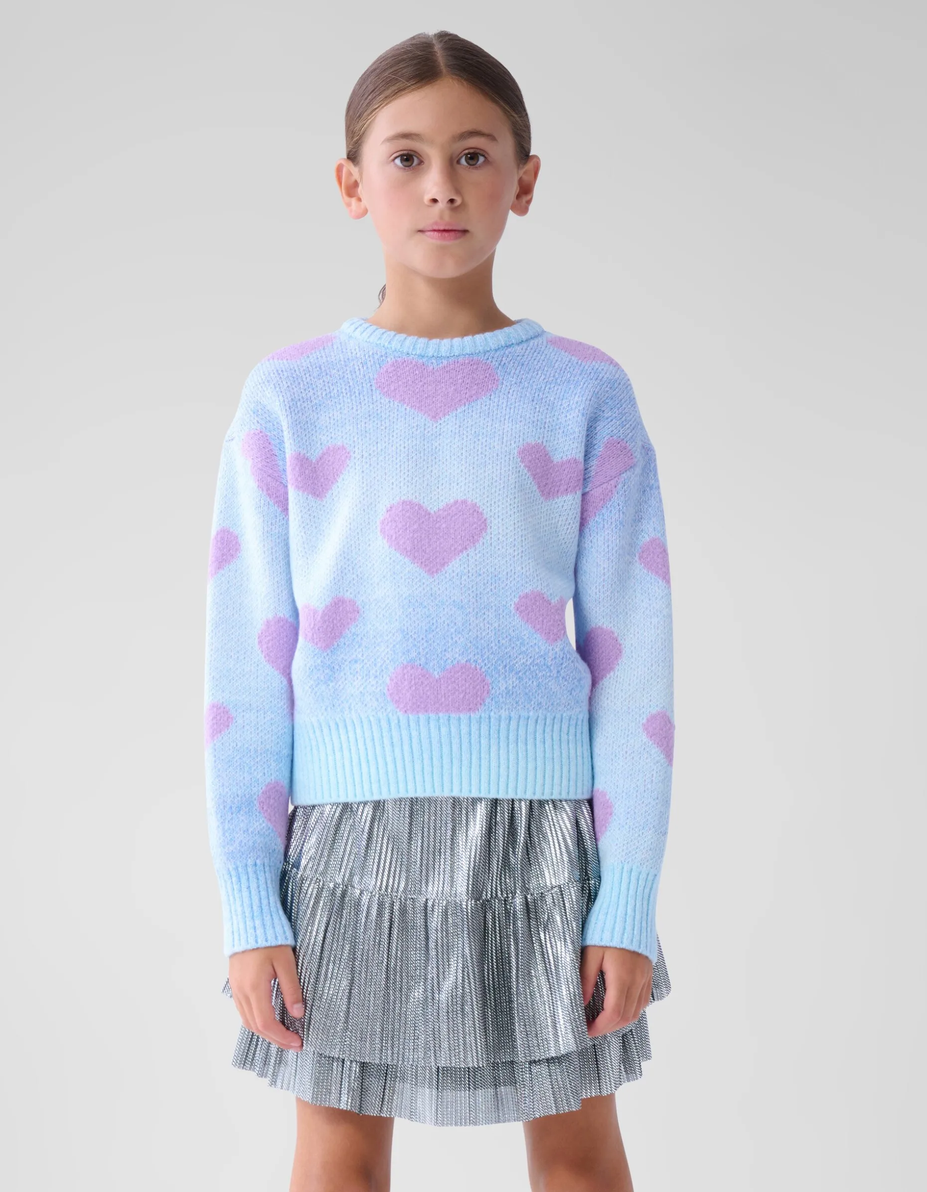 Shiny Mini Rok Zilver