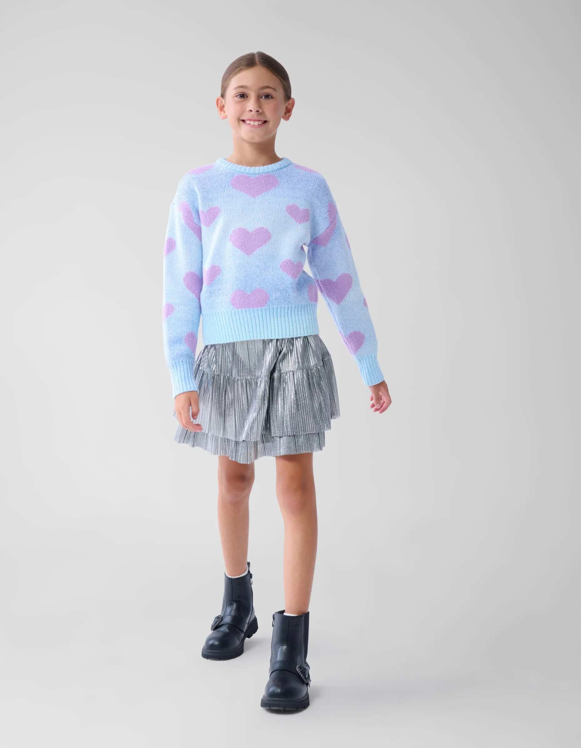 Shiny Mini Rok Zilver