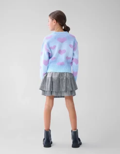 Shiny Mini Rok Zilver