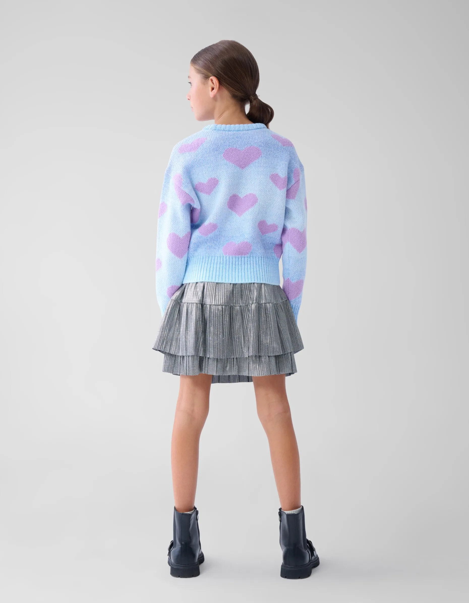 Shiny Mini Rok Zilver