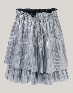 Shiny Mini Rok Zilver