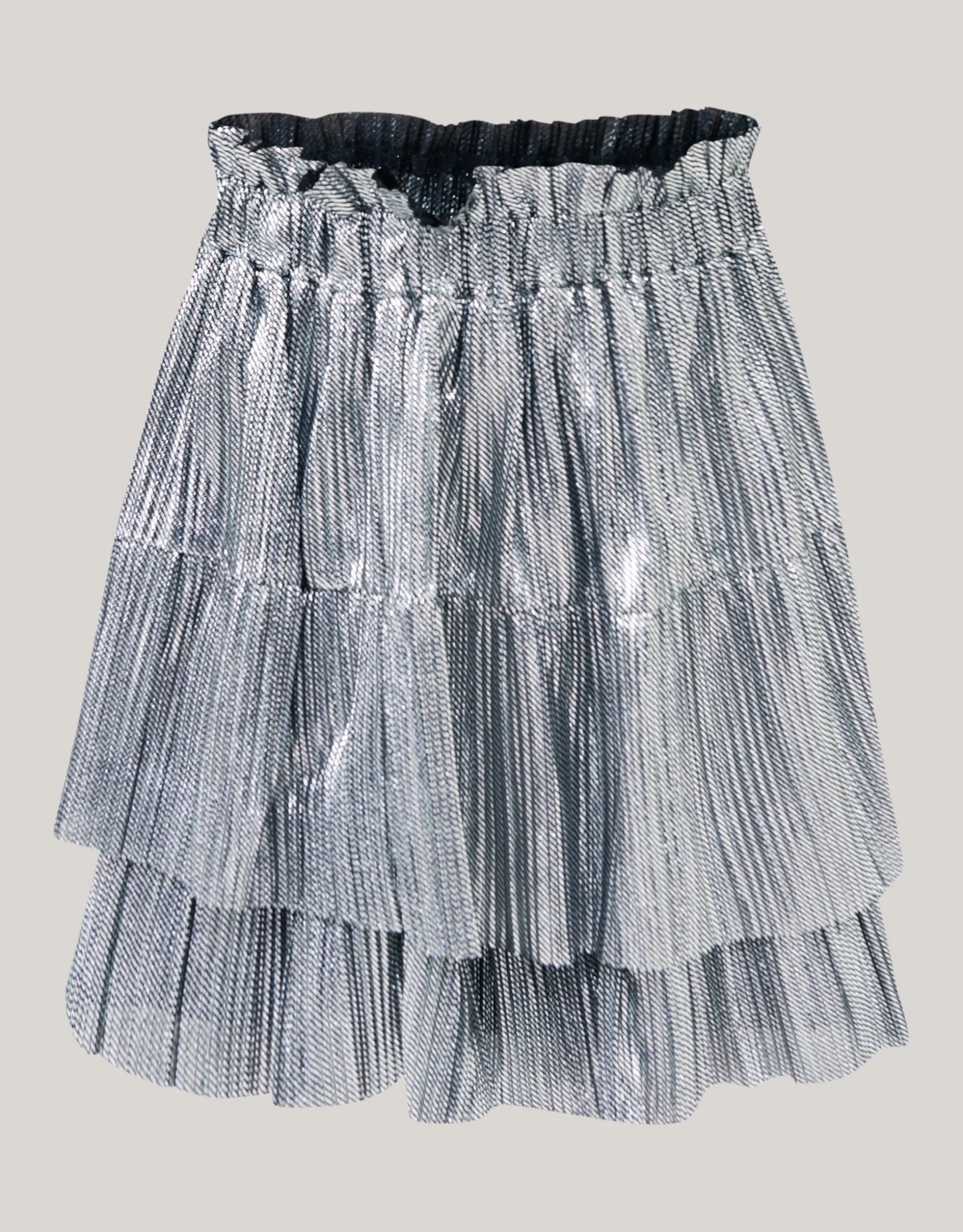 Shiny Mini Rok Zilver