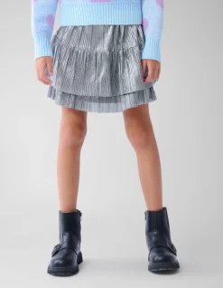 Shiny Mini Rok Zilver