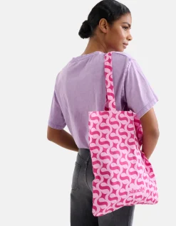 Shoeby Logo Shopper Roze