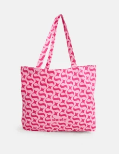 Shoeby Logo Shopper Roze