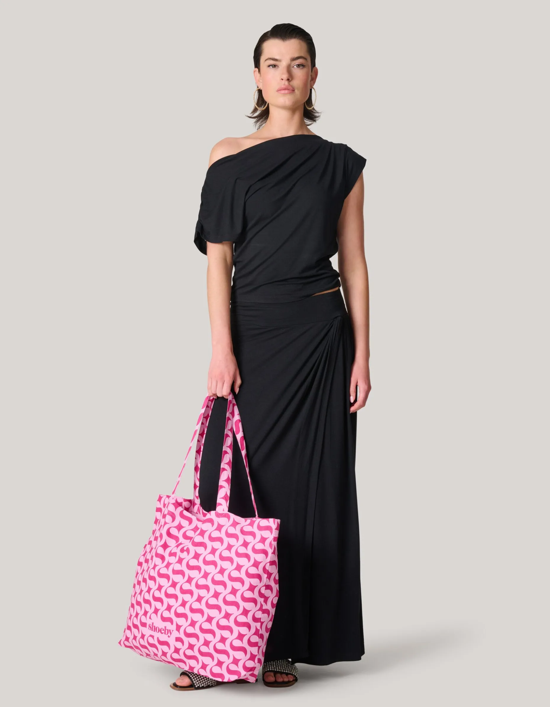 Shoeby Logo Shopper Roze