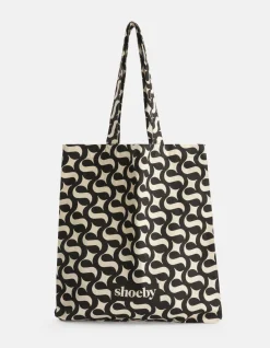 Shoeby Logo Shopper Zwart