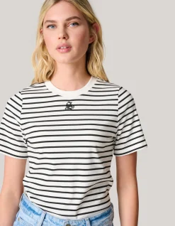 Shoeby Logo T-shirt Gestreept