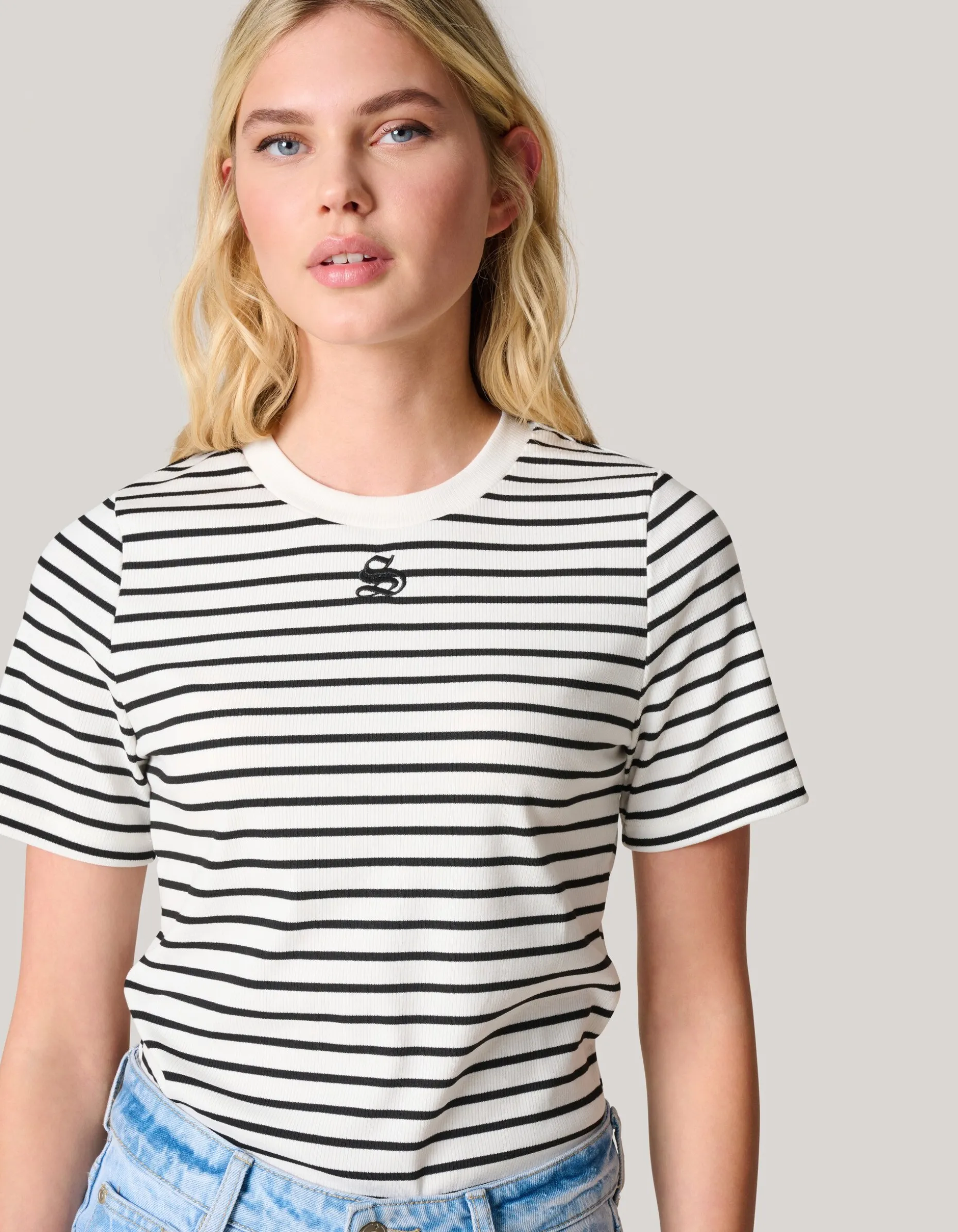 Shoeby Logo T-shirt Gestreept