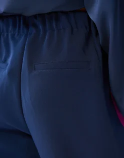 Side Stripe Broek Donkerblauw