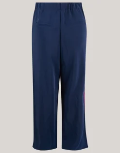 Side Stripe Broek Donkerblauw