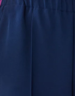 Side Stripe Broek Donkerblauw