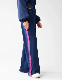 Side Stripe Broek Donkerblauw