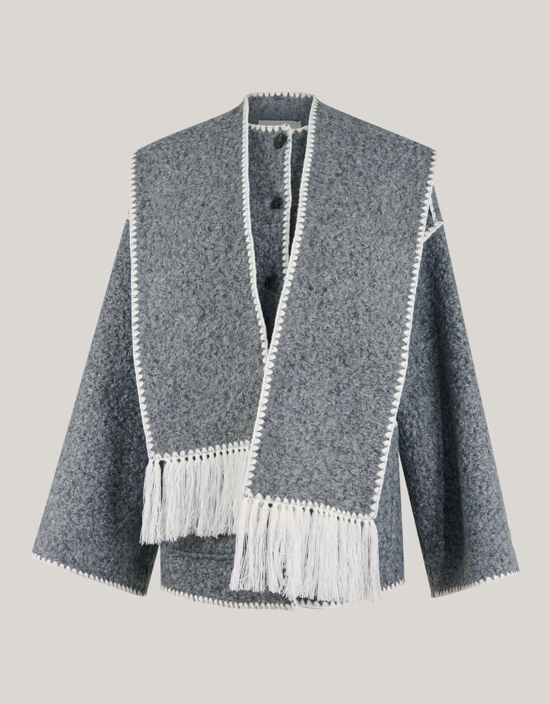 Sjaal Jas Grijs