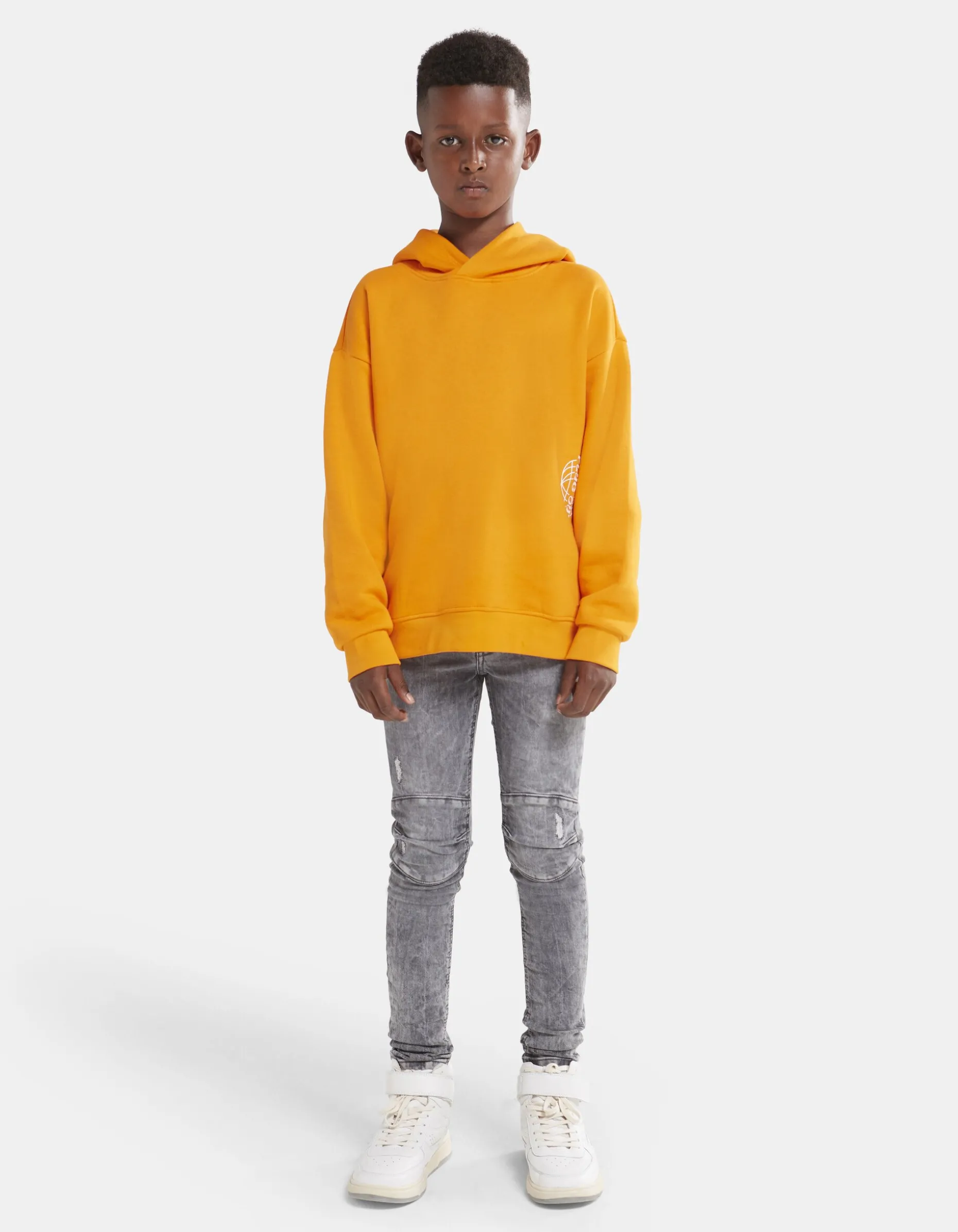 Skinny Biker Jeans Donkergrijs