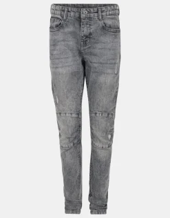 Skinny Biker Jeans Donkergrijs