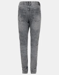 Skinny Biker Jeans Donkergrijs