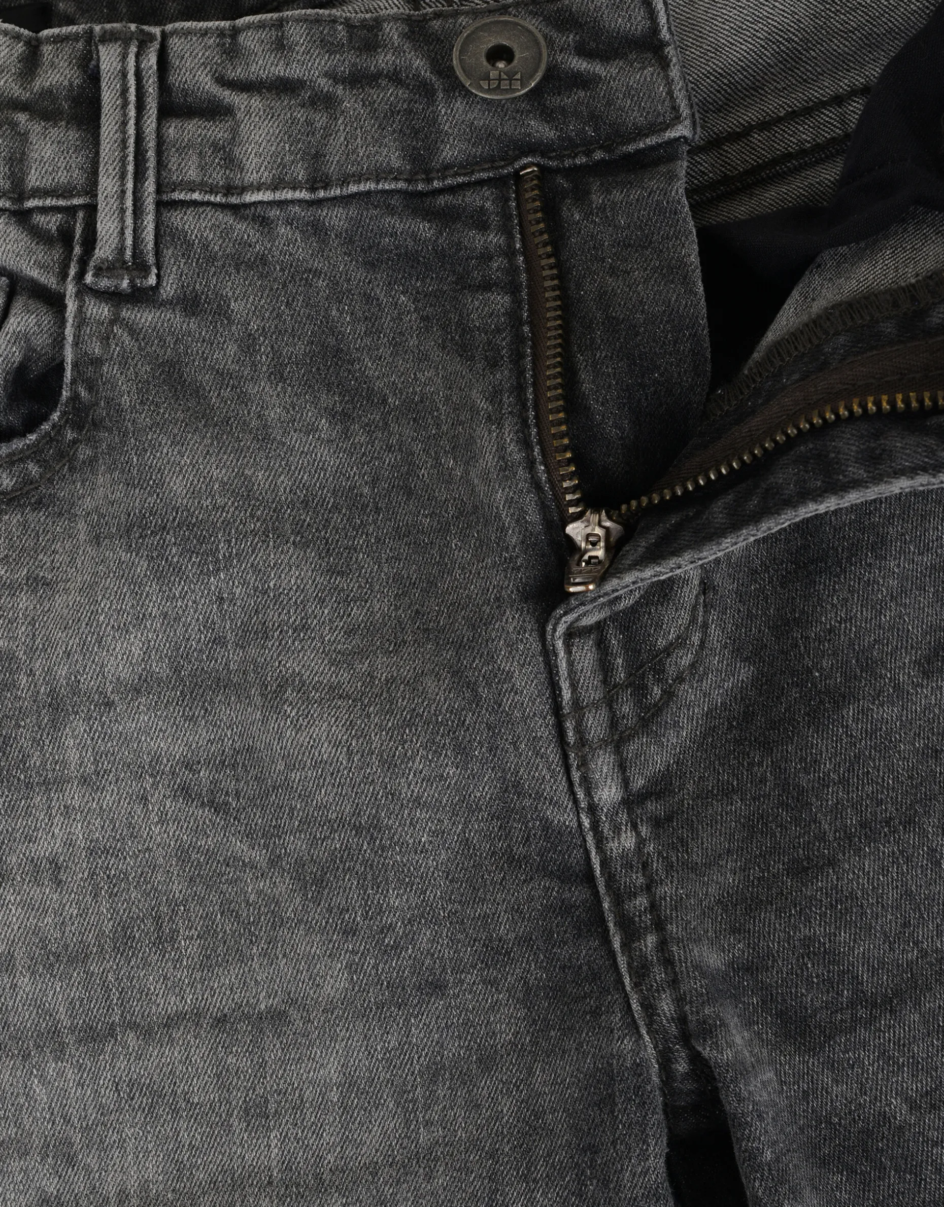 Skinny Biker Jeans Donkergrijs