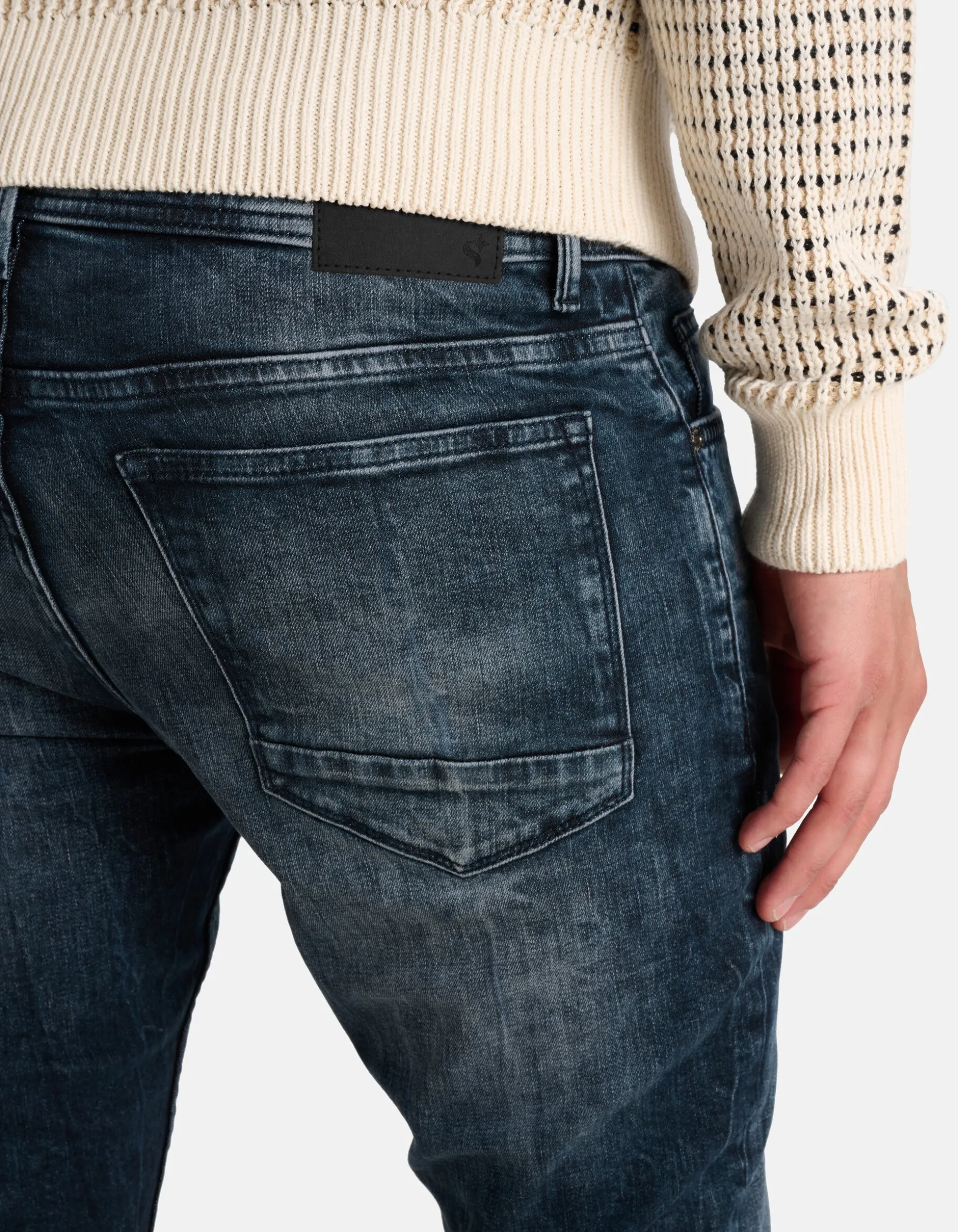 Skinny Fit Jeans Blauw/Grijs L34