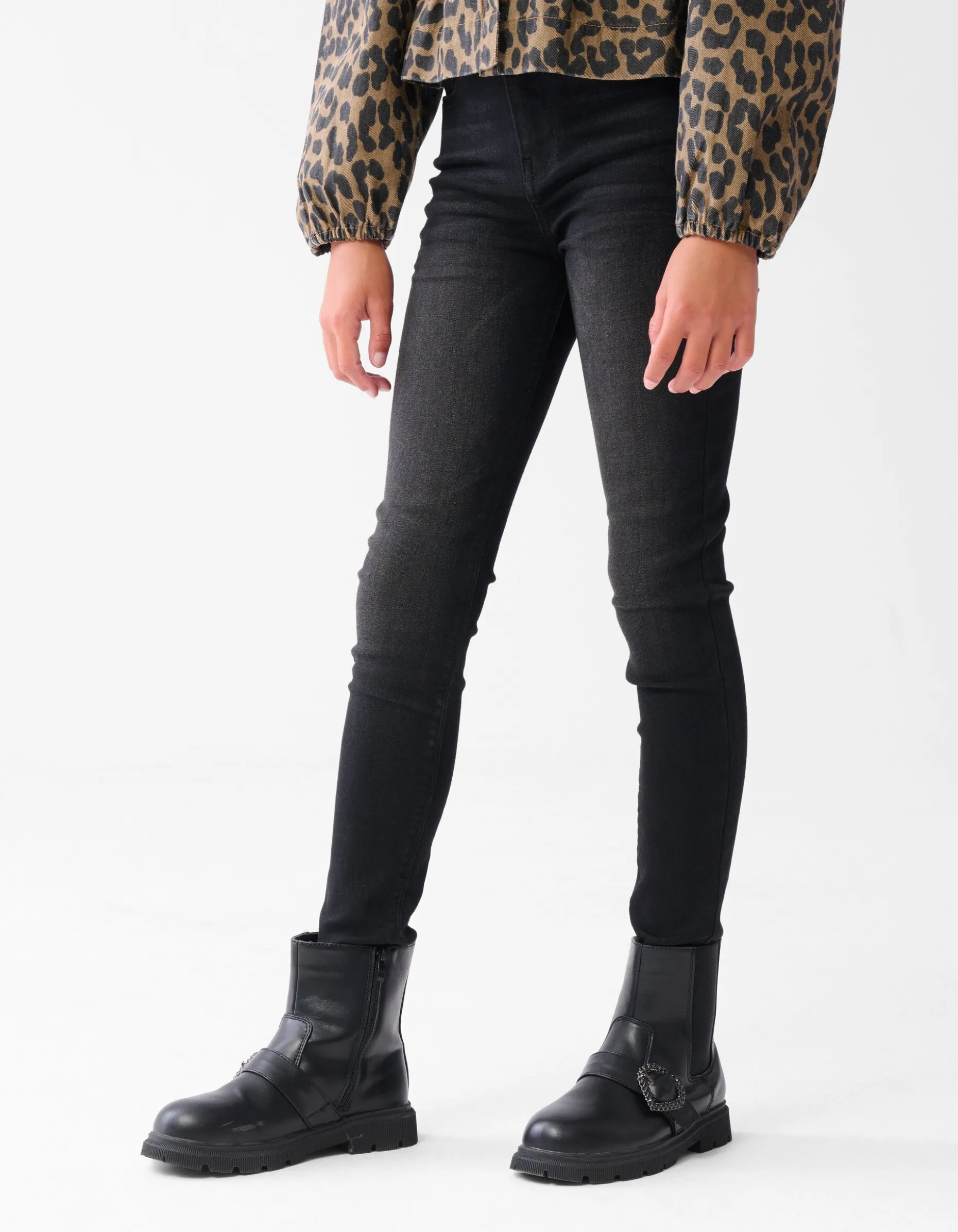 Skinny Fit Jeans Zwart