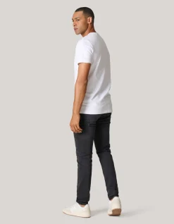 Skinny Fit Jeans Zwart Washed L34