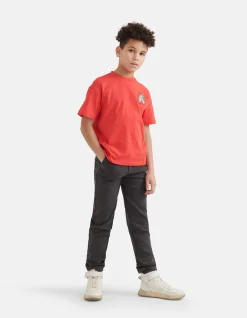 Slim Fit Broek Donkergrijs