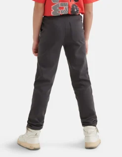 Slim Fit Broek Donkergrijs