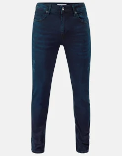 Slim Fit Jeans Blauw/Zwart L34