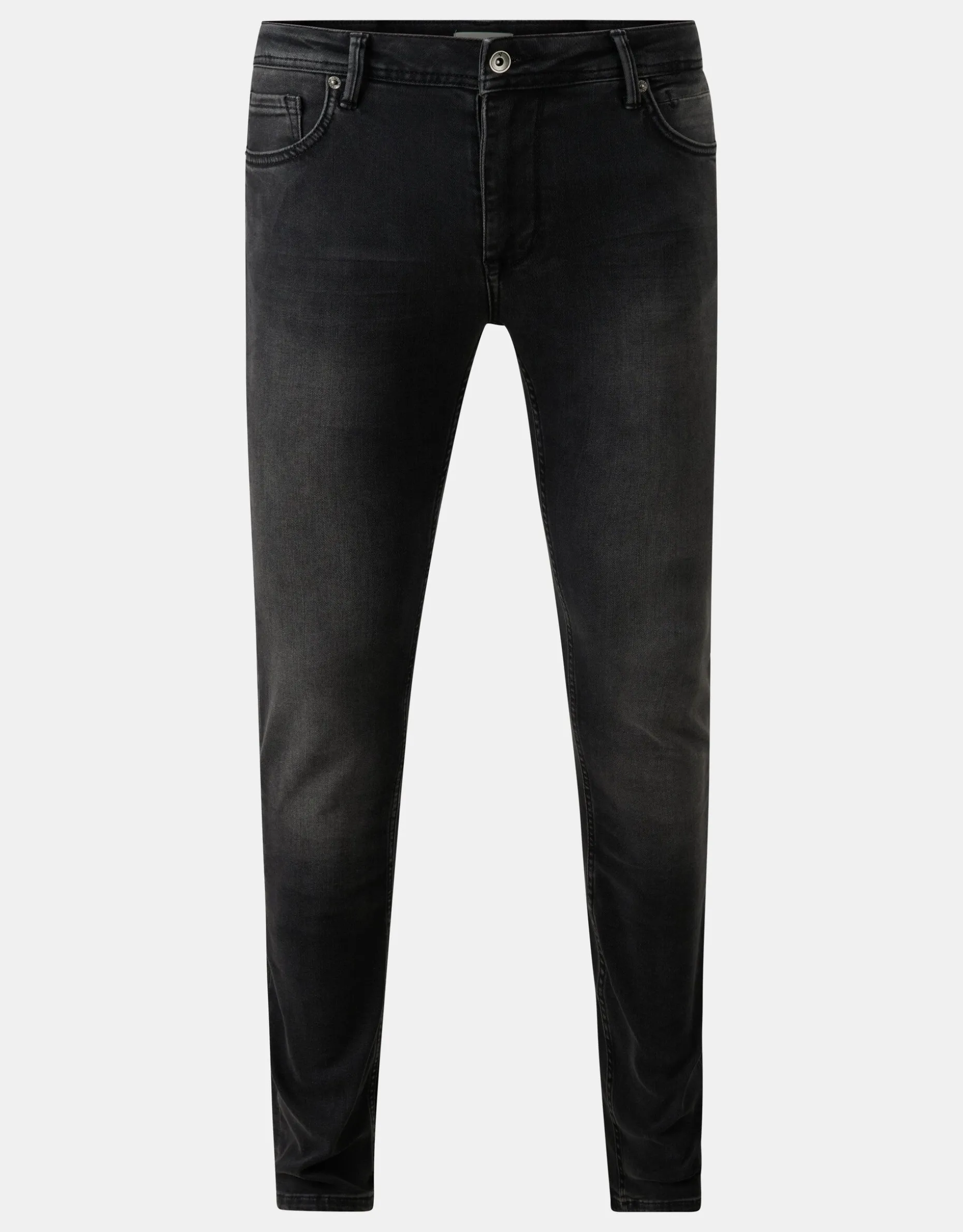 Slim Fit Jeans Zwart Washed L34