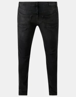 Slim Fit Jeans Zwart Washed L34