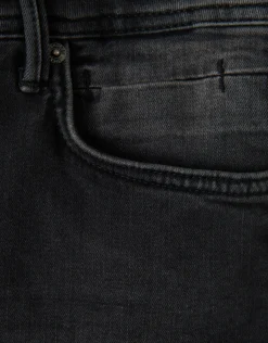 Slim Fit Jeans Zwart Washed L34