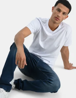 Slim Fit Jog Jeans Donkerblauw L32