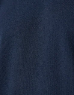 Slub Structuur T-shirt Donkerblauw