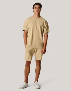 Slub Structuur T-shirt Zand