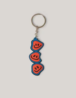 Smiley Sleutelhanger Blauw