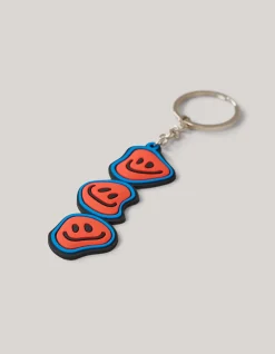 Smiley Sleutelhanger Blauw