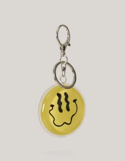 Smiley Sleutelhanger Geel