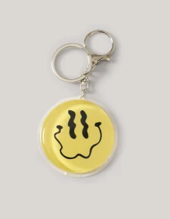 Smiley Sleutelhanger Geel